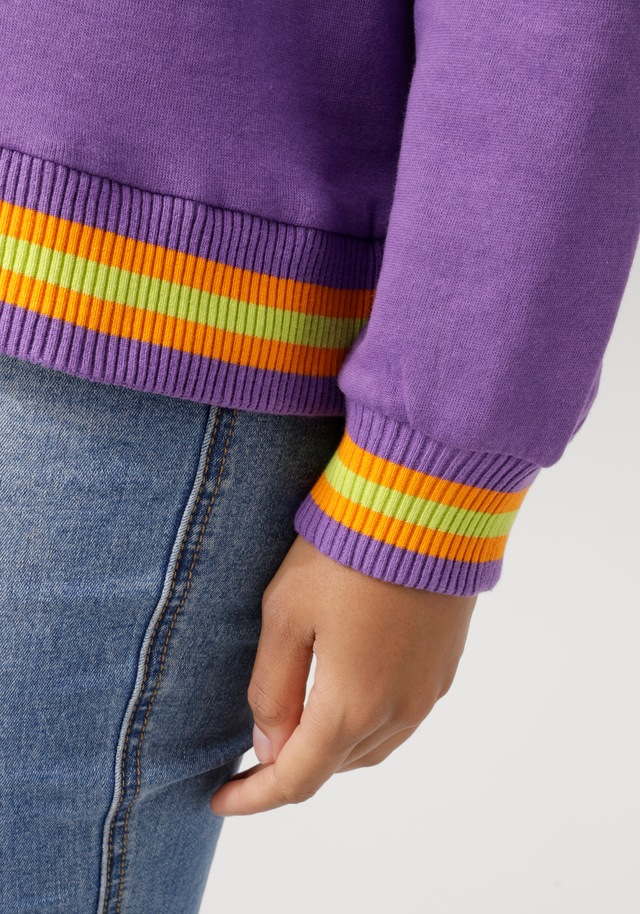 Aniston CASUAL Sweatshirt , Frontdruck mit abstrakter Seerose und Schriftzug