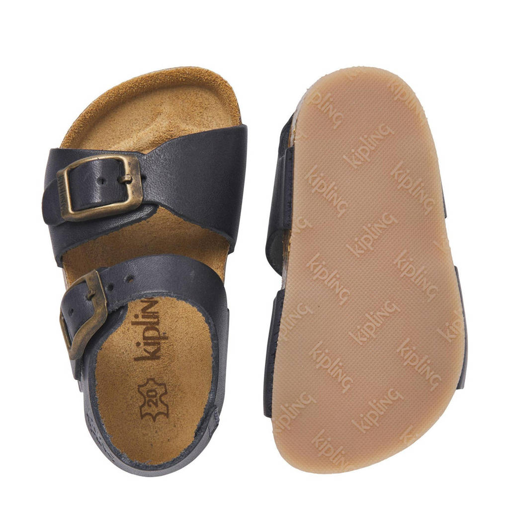 Kipling leren sandalen donkergrijs