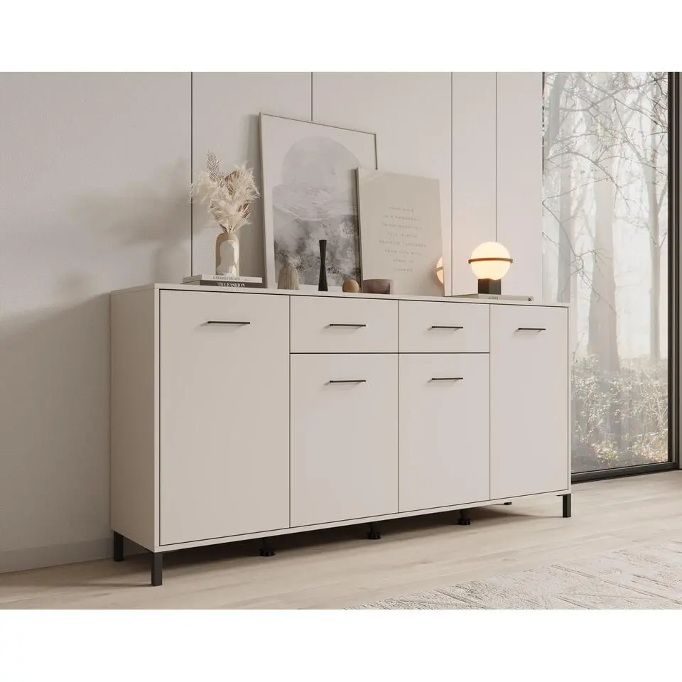 Meubella - Dressoir Vidor - Beige - 183 cm