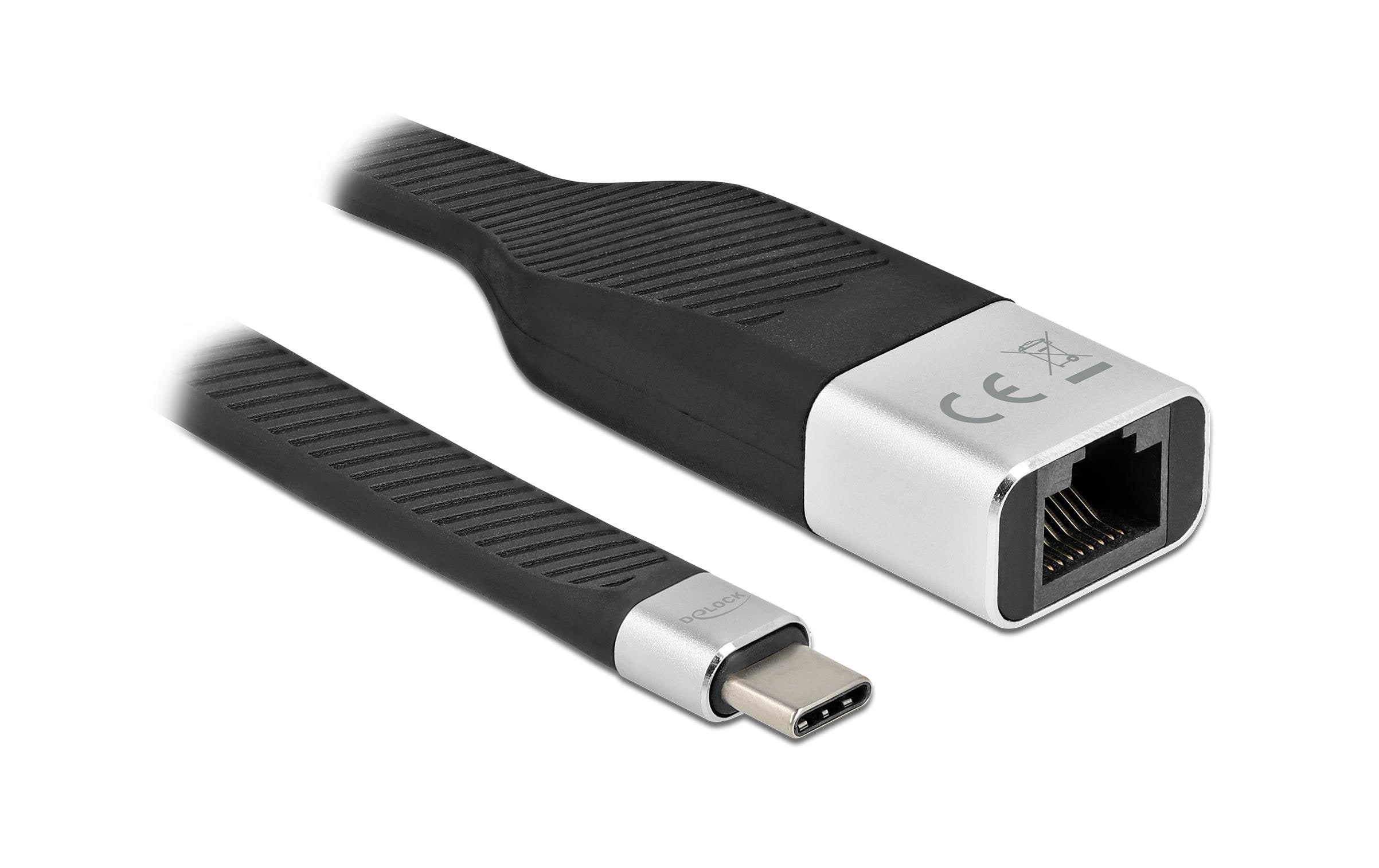 Netzwerk-Adapter FPC Flachbandkabel USB Typ-CDelock FPC Flachbandkabel USB Type-C zu Gigabit LAN 10/100/1000 Mbps 15 cm