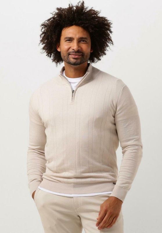 Gentiluomo - Trui - Beige - Zachte Stof