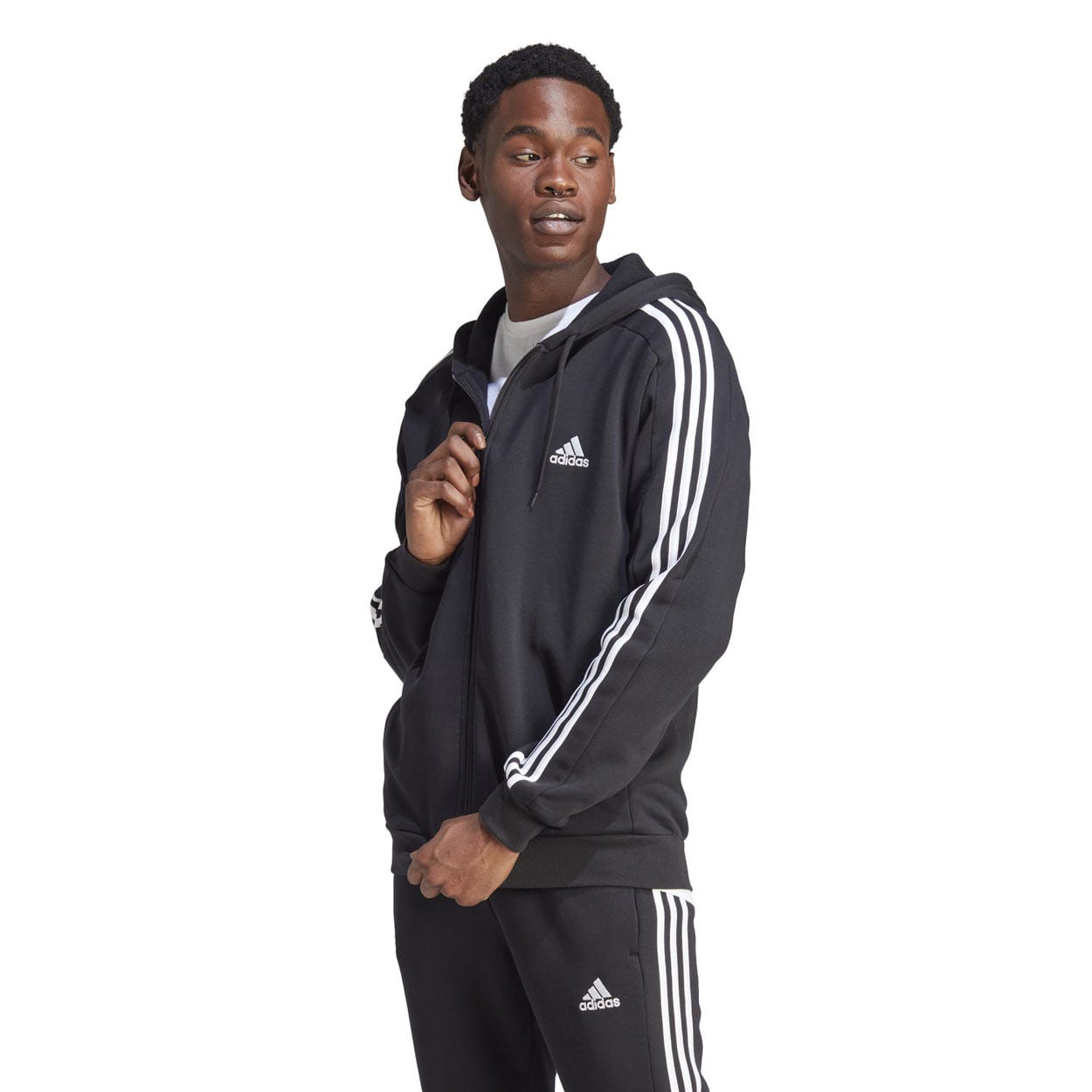adidas  Essentials Fleece 3-Stripes Hoodie