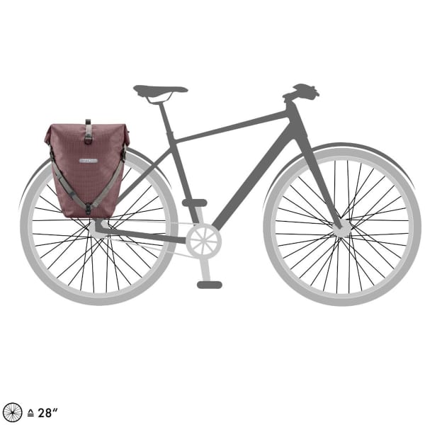 Saccoche Vélo ORTLIEB BACK-ROLLER URBAN 20L ASH ROSE