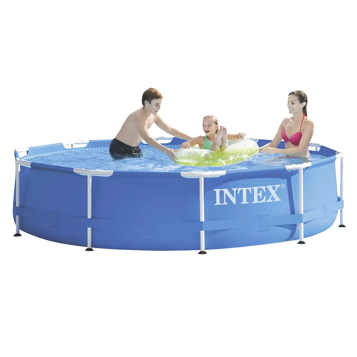 Metalframe Pool Intex Blau