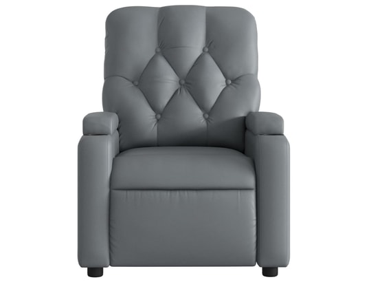 VIDAXL - Fauteuil de massage inclinable électrique gris similicuir