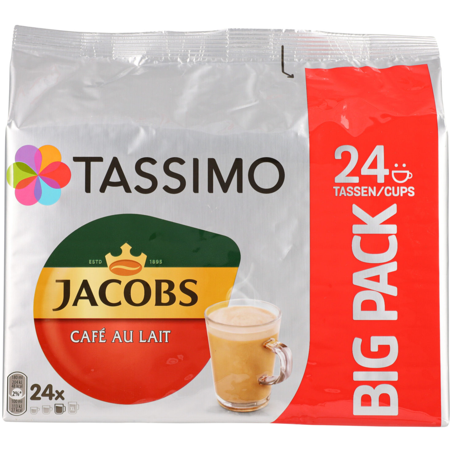 Tassimo Jacobs Caffè au lait 24 Caps