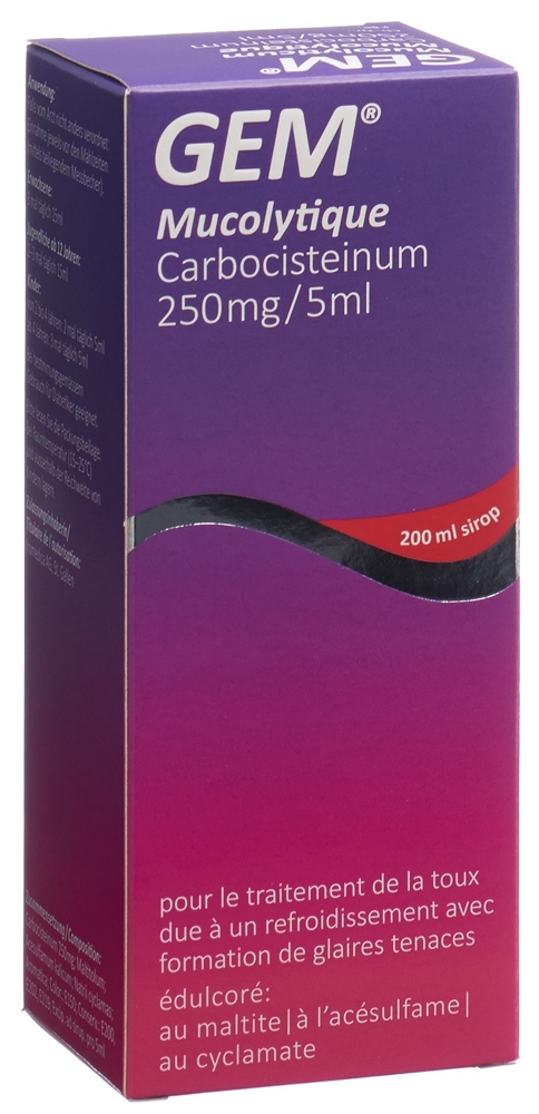 GEM Mucolyticum<br>200 ml, Flasche, Sirup