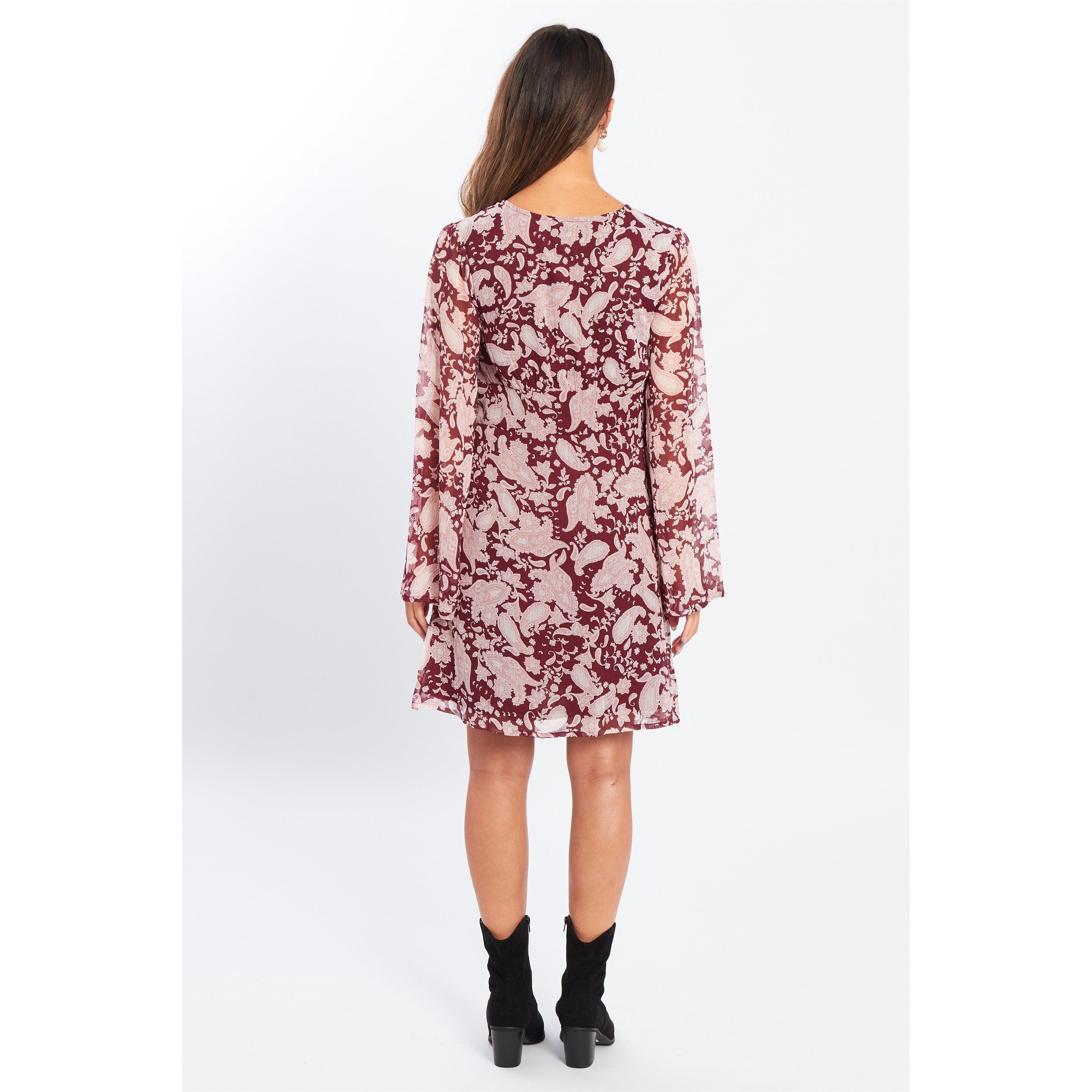 Be You BY Bell Sleeve Dress Womens