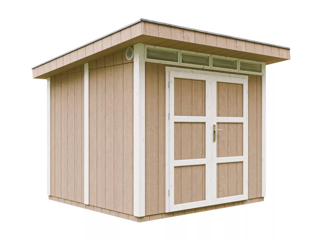Abri de Jardin Qualité Premium 6m² /L294xL279xH237 cm - Timbela M903A-TERRA BROWN