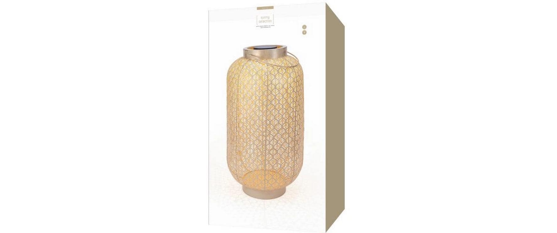 Laterne Solar Antic Grand Grafic, 75 cm, Hellbeige<br>Solarleuchte zum Aufstellen oder Aufhängen