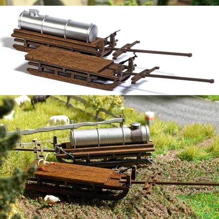Busch 1631 Zwei Transportschlitten