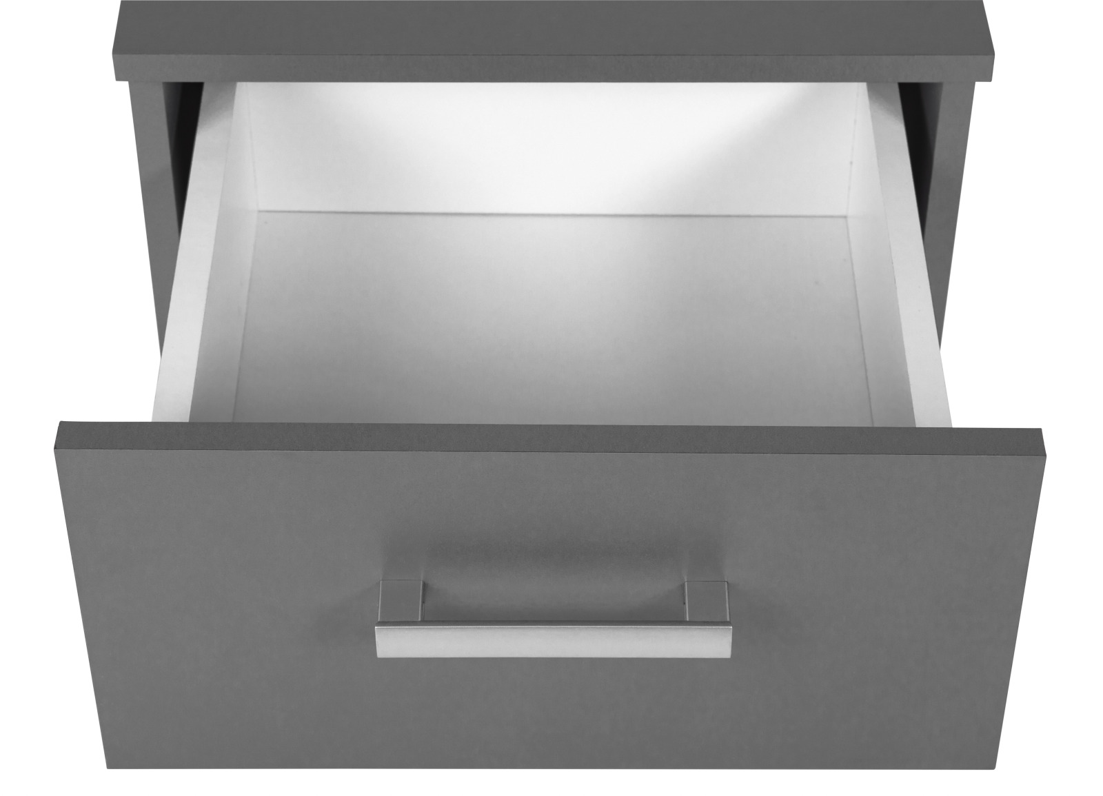 Kommode ELENZIO - graphitgrau - 2 Schubkästen - 41,2 cm
