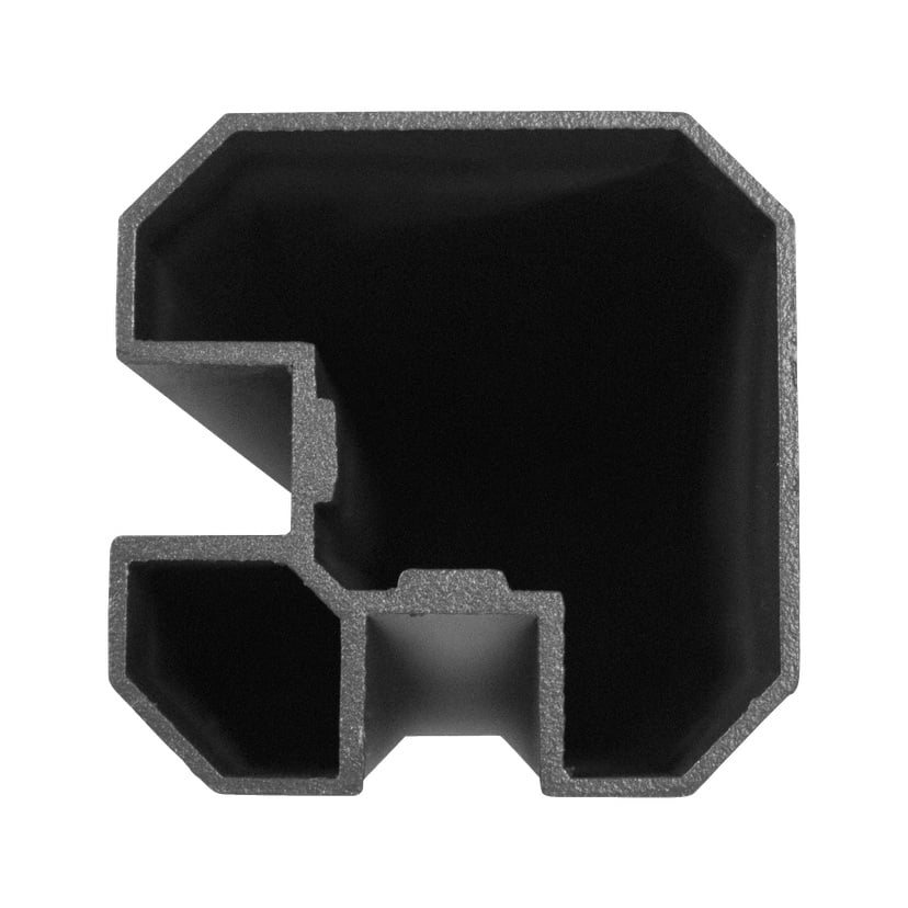 Hjørnestolpe for glassgjerde 108,5 cm 90°