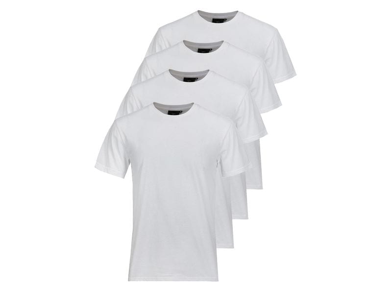 Switcher 4er-Pack Unisex T-Shirt Max Weiss, XXXL Unisex-T-Shirts