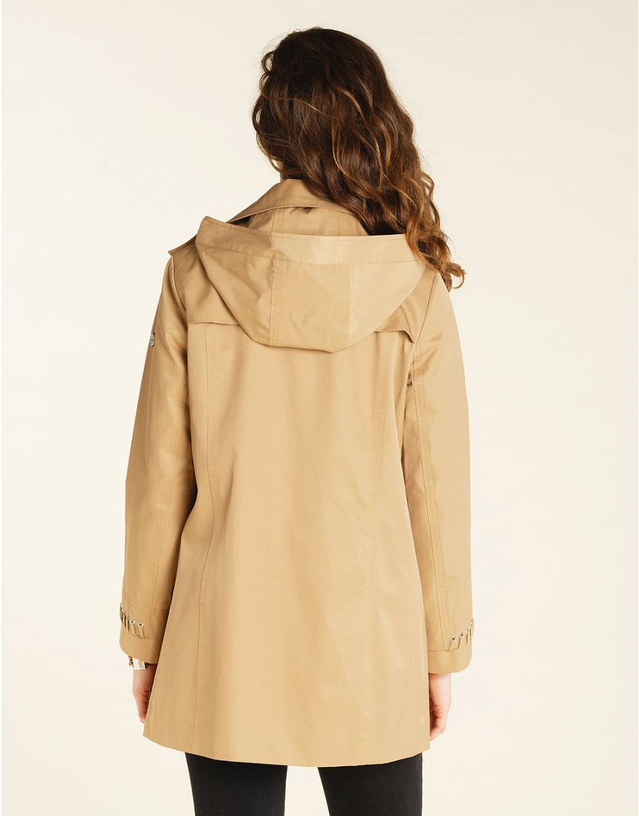 Parka beige déperlante