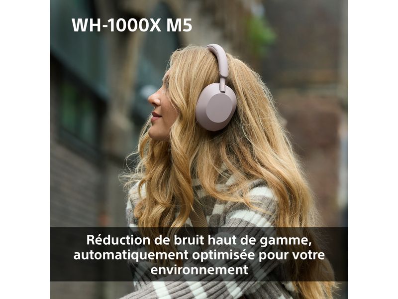 Sony Wireless Over-Ear-Kopfhörer WH-1000XM5 Schwarz Kabellose Kopfhörer mit Noise Cancelling