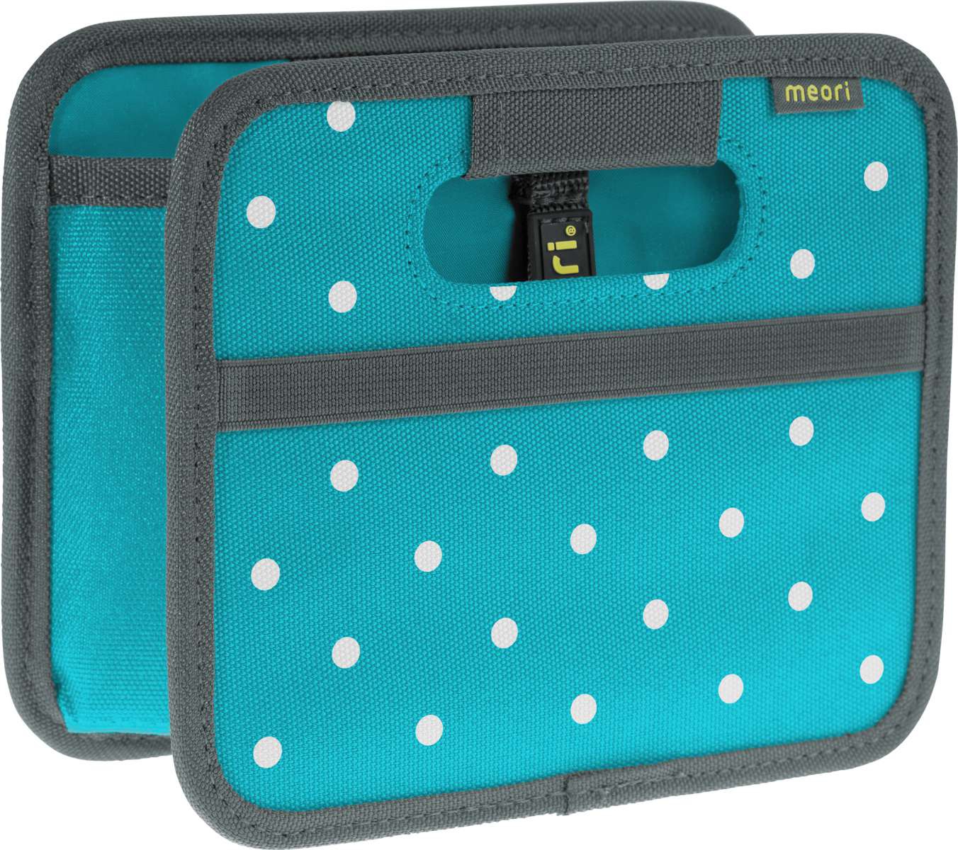 Meori Faltbox Mini Azur Blau mit Punkten 1,8 Liter
