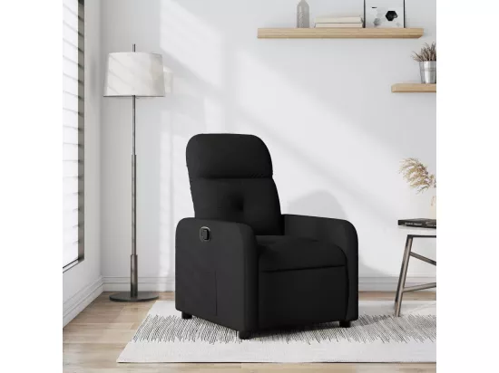 Fauteuil inclinable Noir Tissu