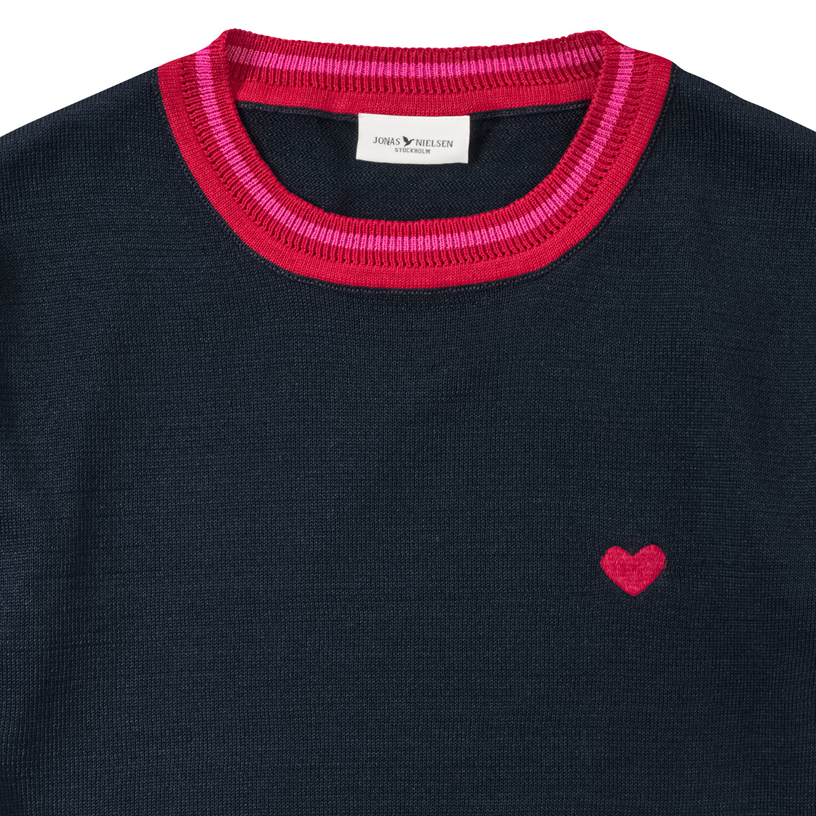 Jonas Nielsen Mädchen T-Shirt im College-Style dunkelblau
