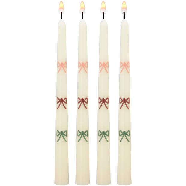 Blokker Dinerkaarsen - 4 stuks - 25 cm - Strikken