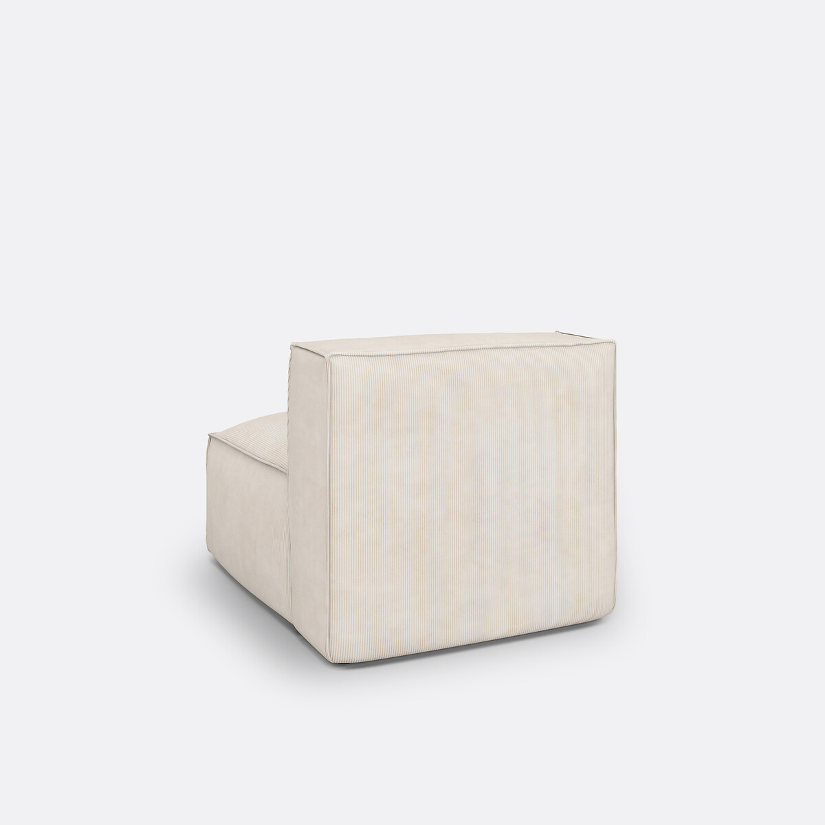 LA REDOUTE INTERIEURS<br>Sofá modular canelado de veludo, Seven