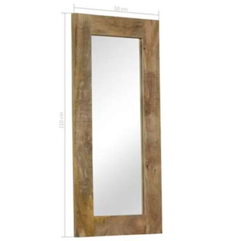 vidaXL - Spiegel - Bruin - Hout - 50 x 110 cm