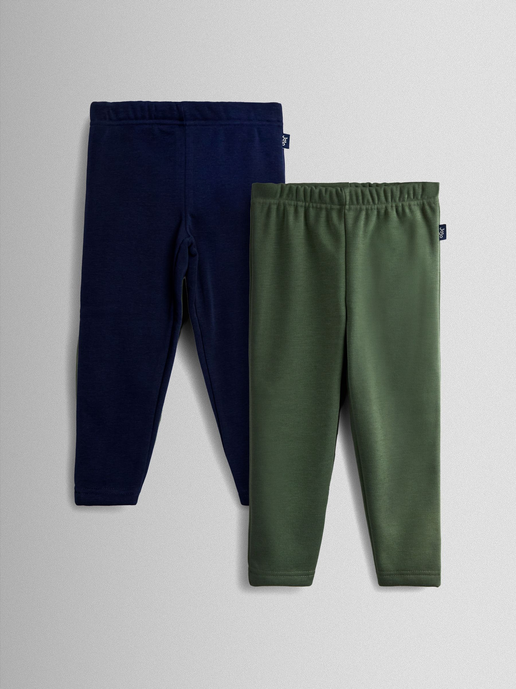 JoJo Maman Bébé 2-Pack Fleece Lined Leggings