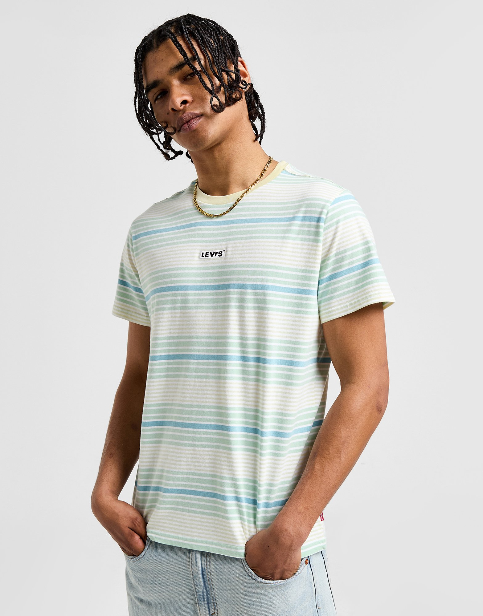 LEVI'S T-shirt Stripe Baby Tab Homme