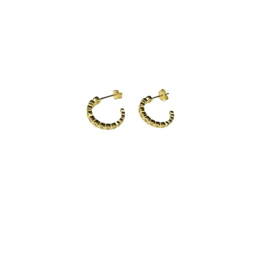 Pico Alba Petit Crystal Øreringe, Gold Plated