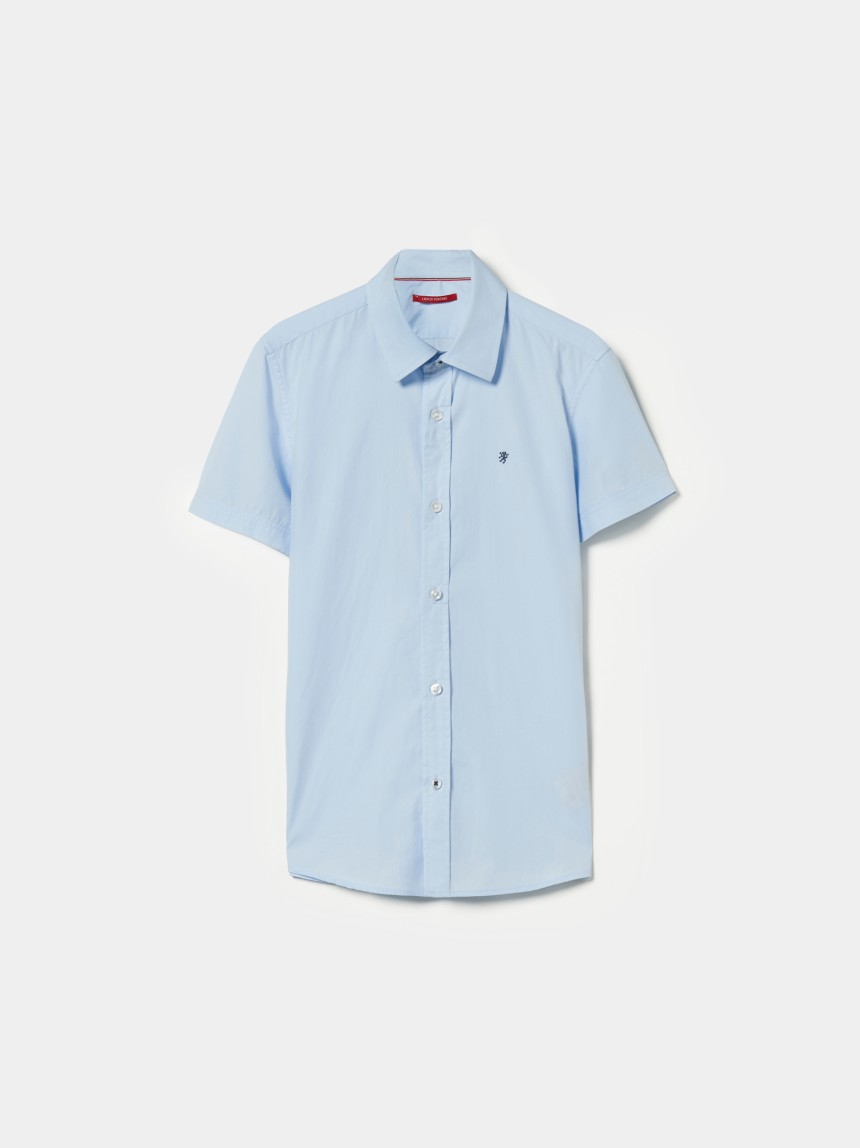 Camisa de manga curta em algodão