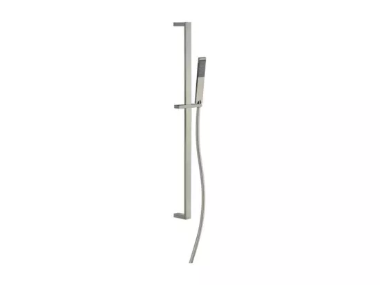 PAINI Douchette 1 jet Dax avec barre de douche gris acier