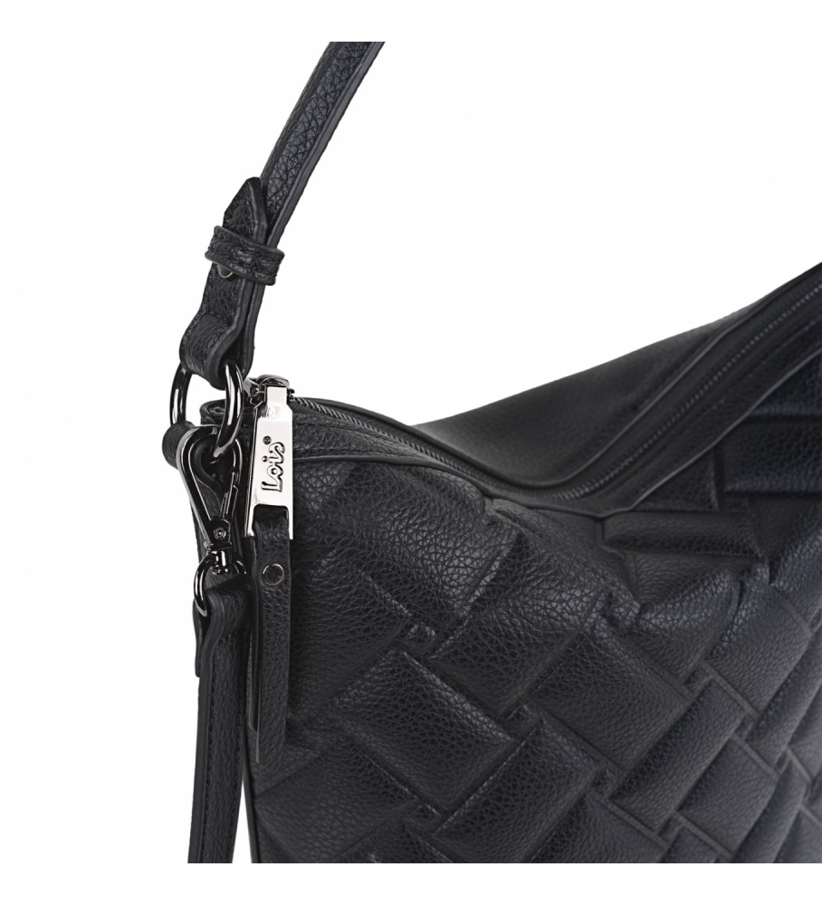 Bolsa de ombro Lois com alça de ombro adicional LOIS 316870 preta