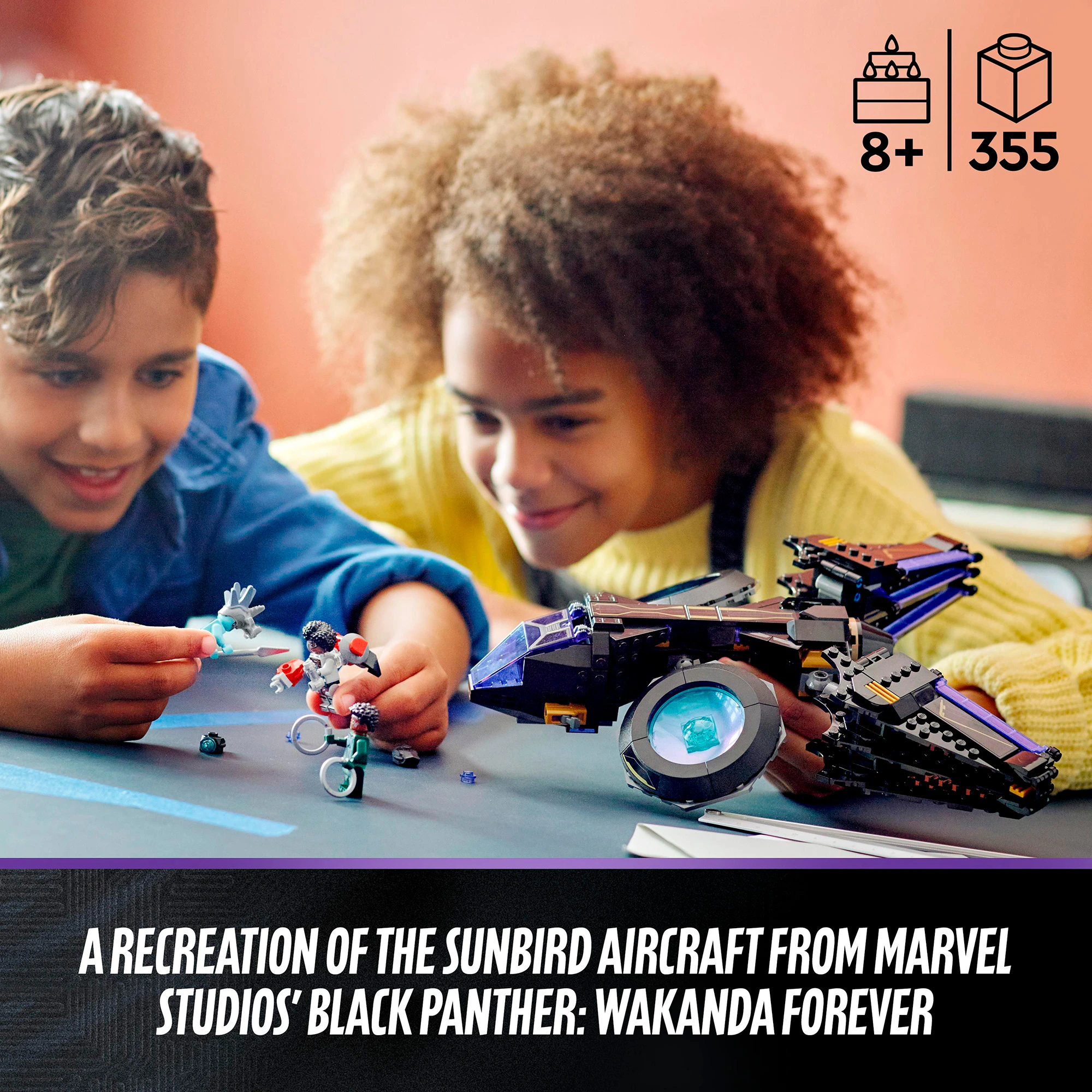 LEGO Konstruktionsspielzeug Marvel Super Heroes Shuris Sonnenvogel