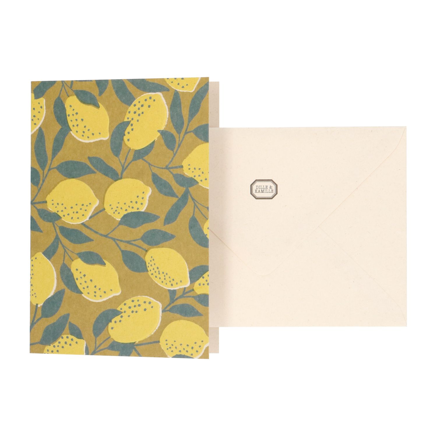 Kaart met envelop, citroenen