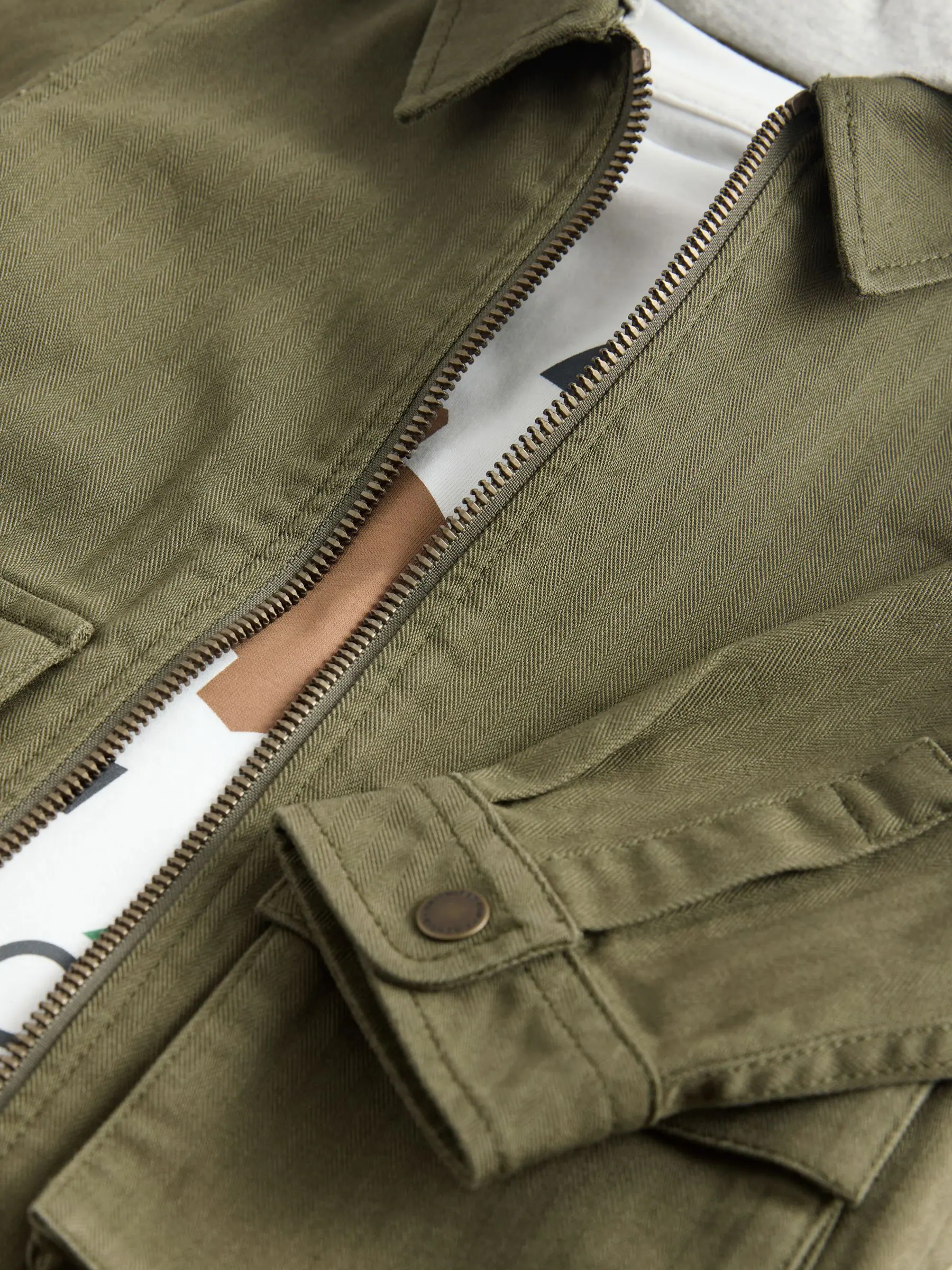 Kakigroen - 2 -delig Set van overshirt met capuchon en T-shirt (3mnd-7jr)