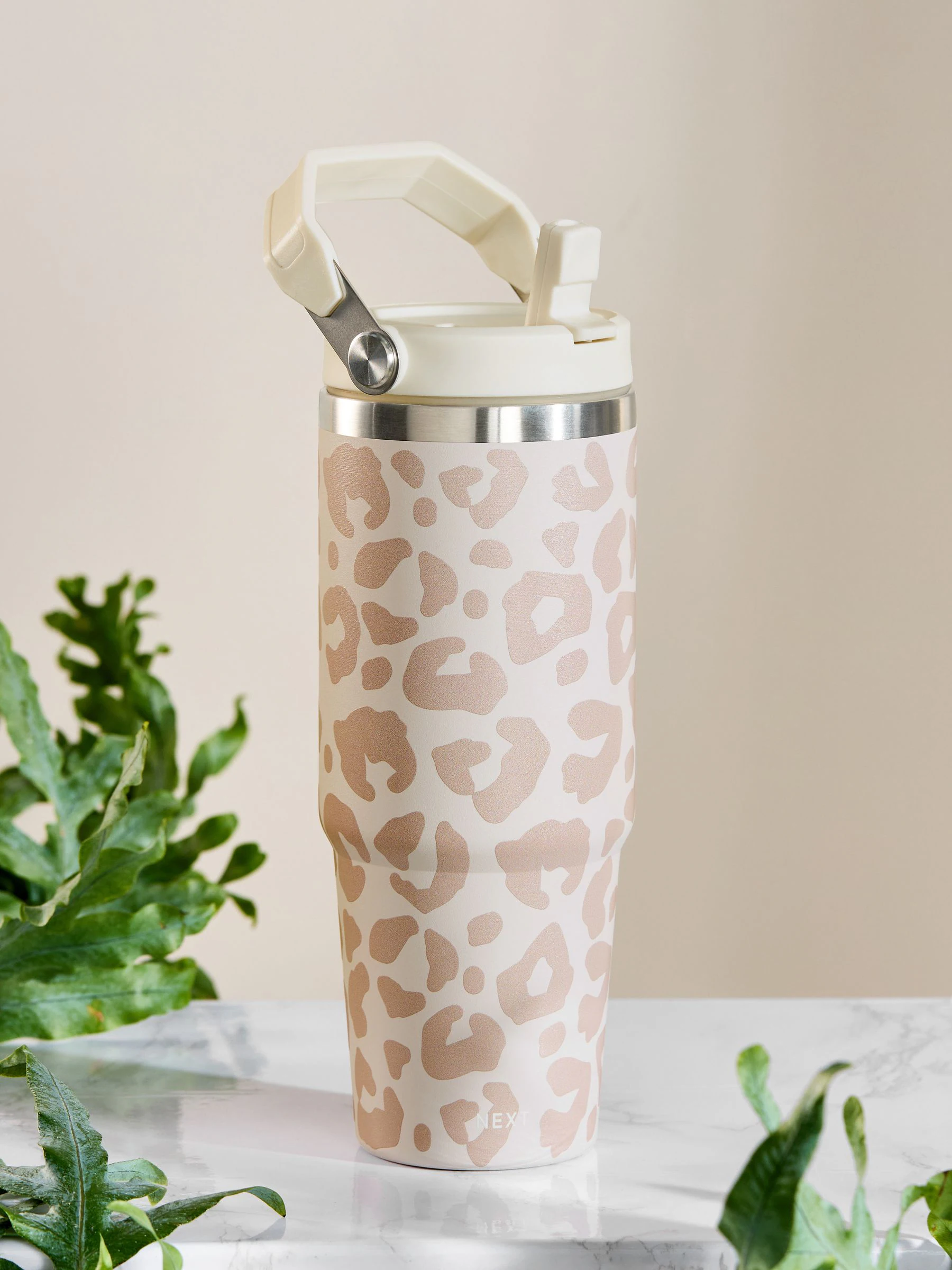 Waterfles met luipaardprint