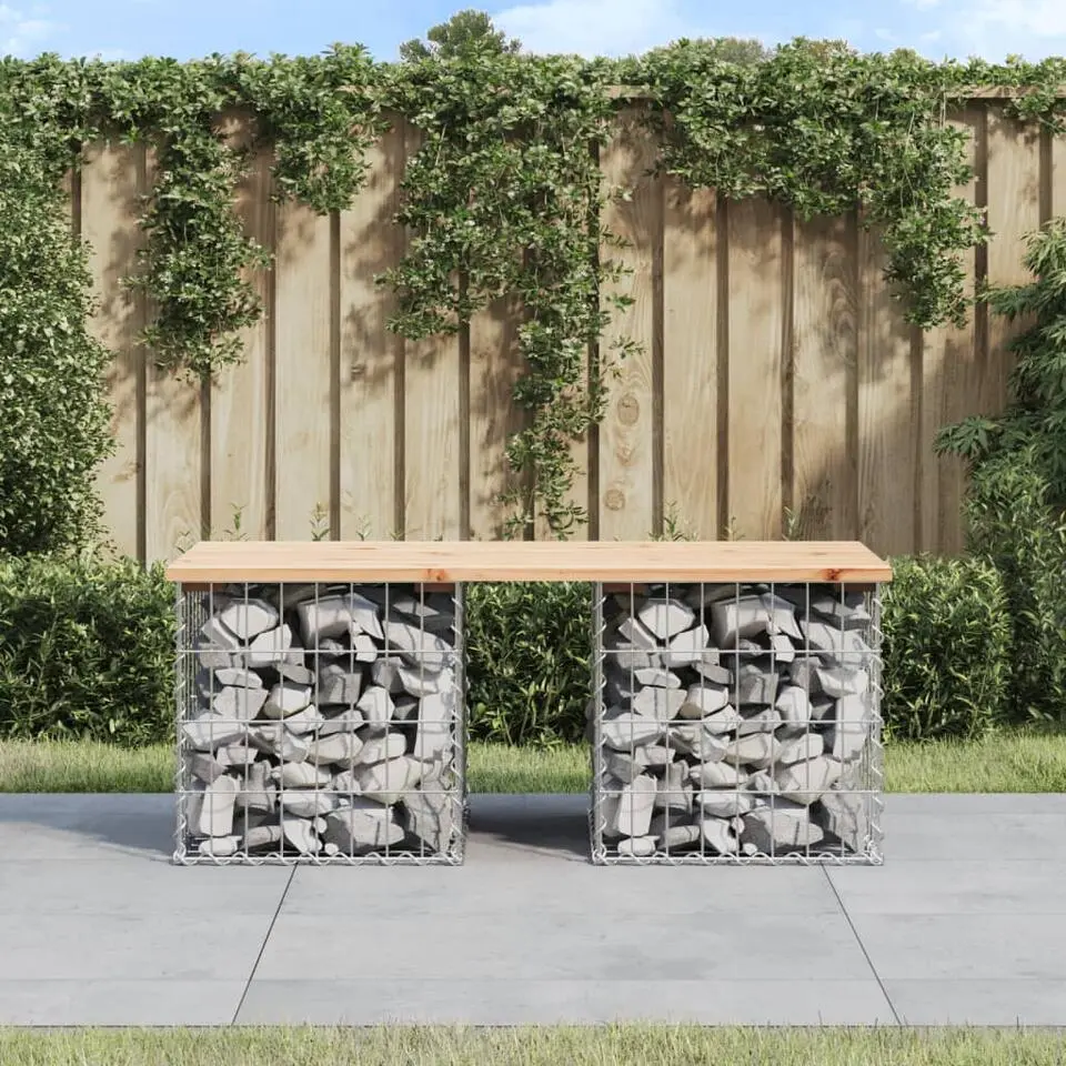 vidaXL - Tuinbank schanskorfontwerp - Massief grenenhout - 103x44x42 cm