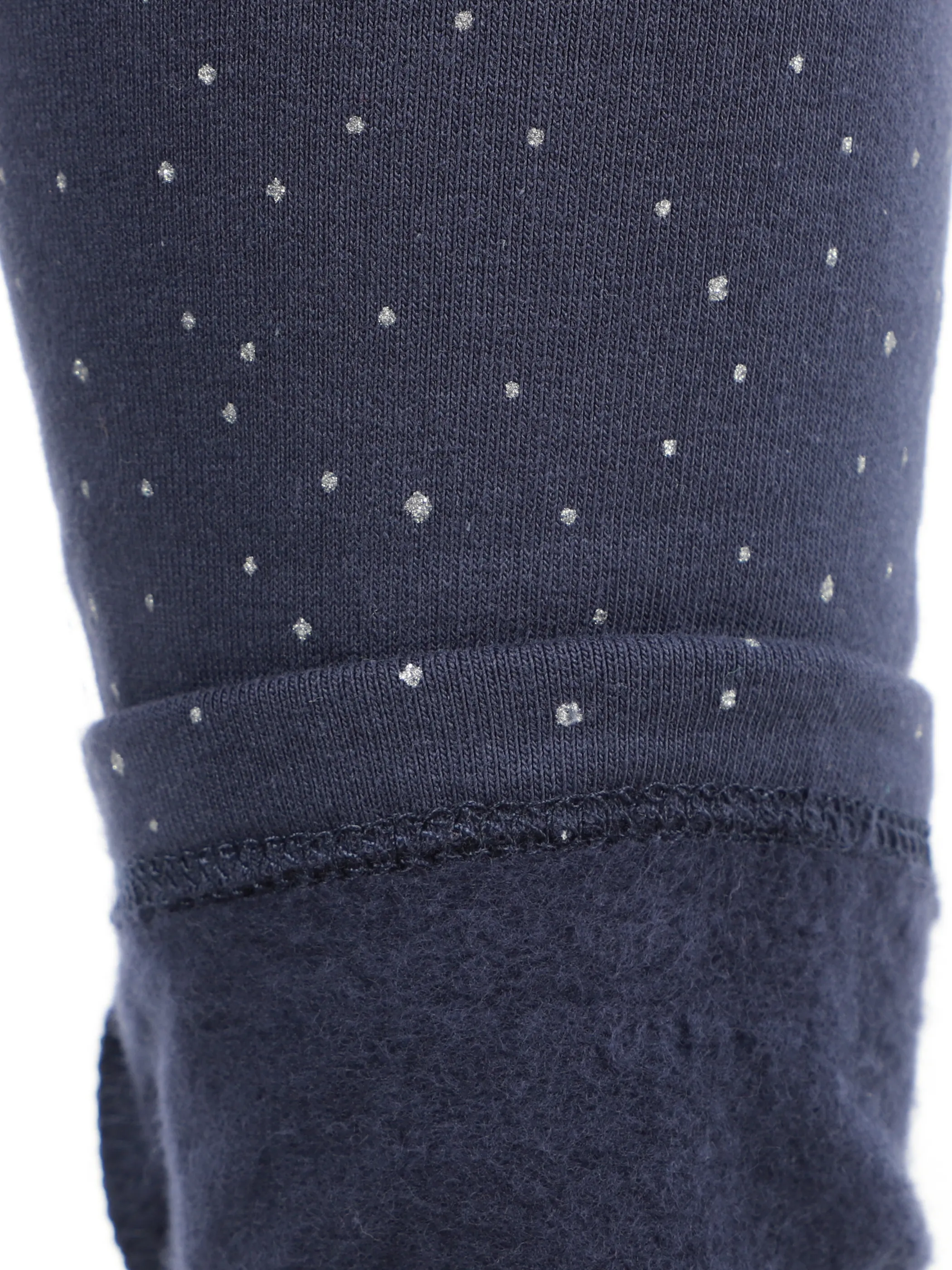 Mädchen Leggings mit Glitzerpunkten