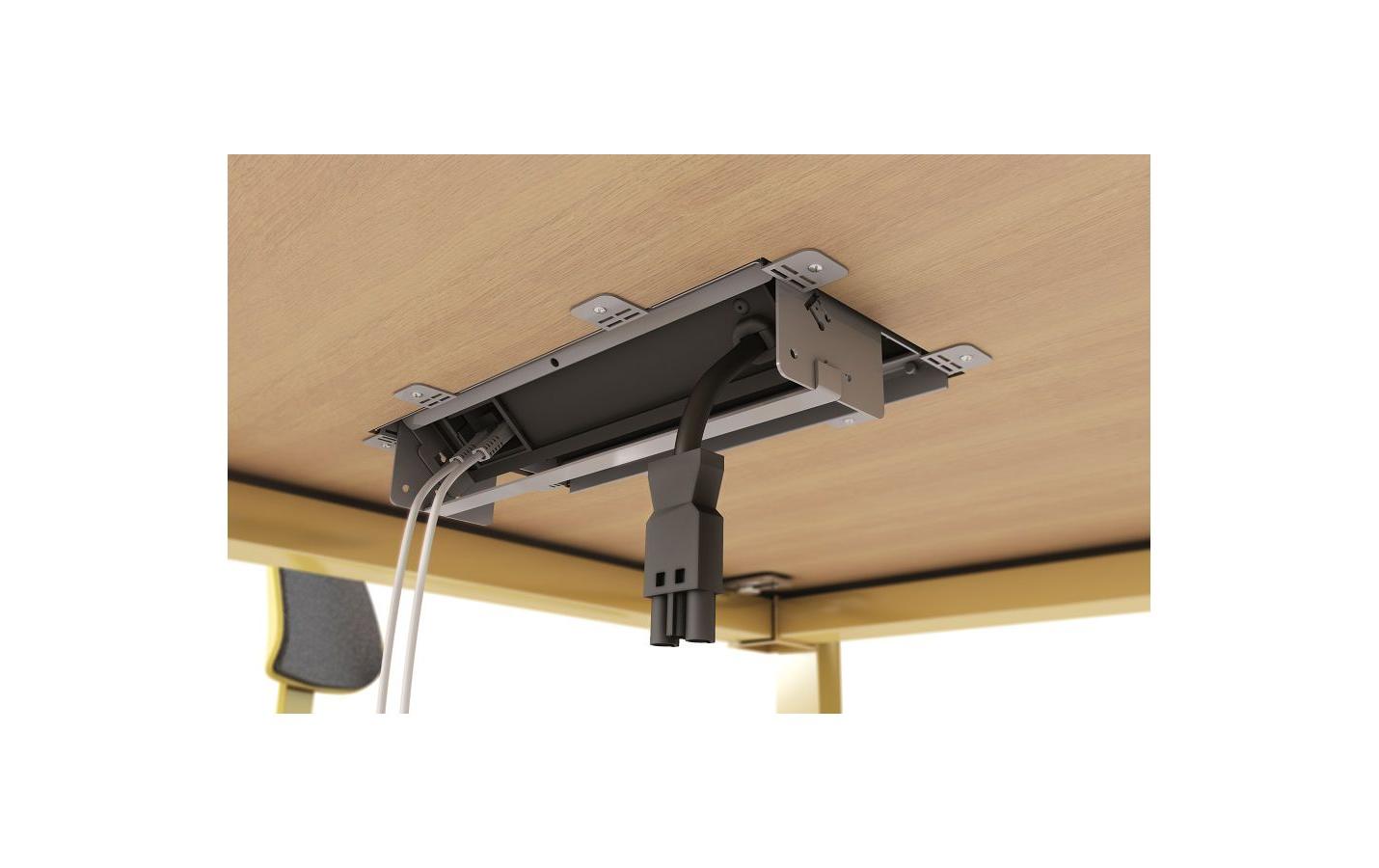 Einbaurahmen BOX S 3-Fach Weiss<br>Einbaurahmen für diskrete Strom- und Multimediaanschlüsse