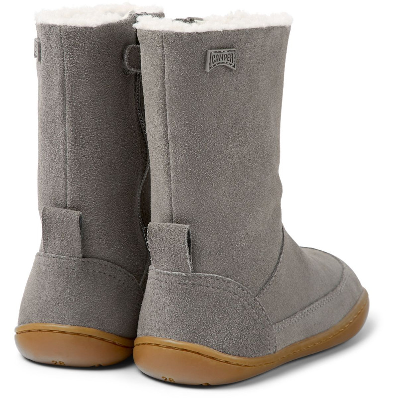 Camper Camper Peu Kids Bottes Fourrees Gris