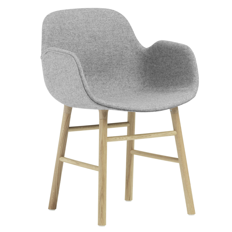 Normann Copenhagen Form armchair stoel gestoffeerd eiken Synergy Grey
