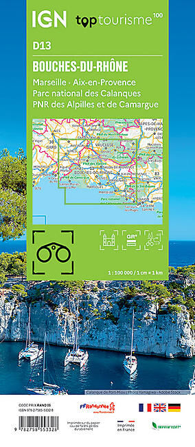 IGN - BOUCHES-DU-RHONE D13 TOP TOURISME 100 IGN