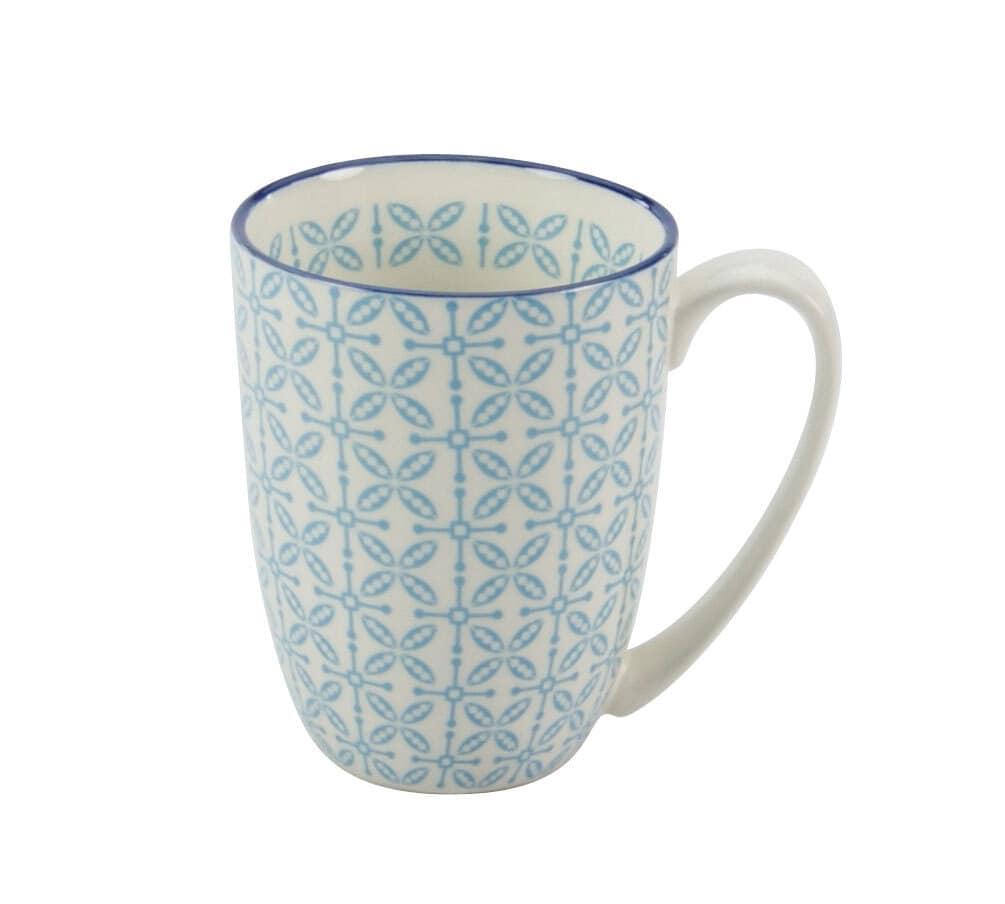 CreaTable Kaffeebecher MEDITERRAN 4er Set - je 300 ml blau