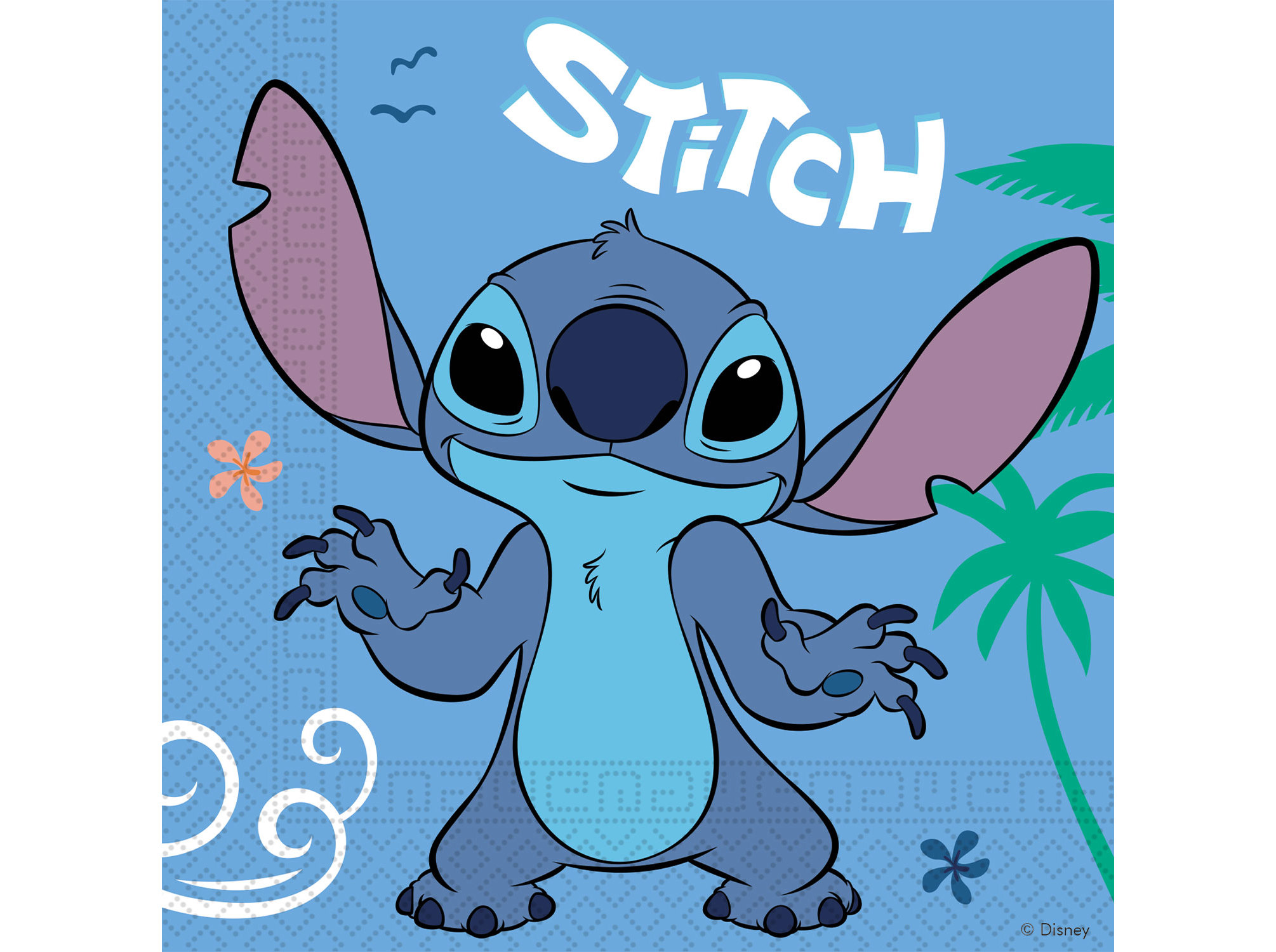 GUARDANAPOS STITCH PAPEL 33X33CM 20 UNIDADES