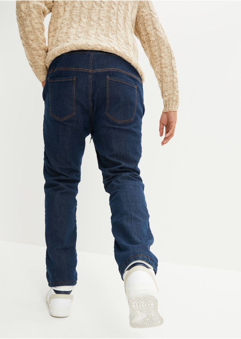Jean thermo à taille extensible