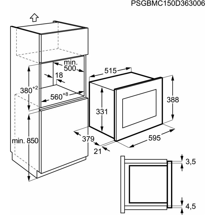 AEG Mikrowelle MSB2547D-M