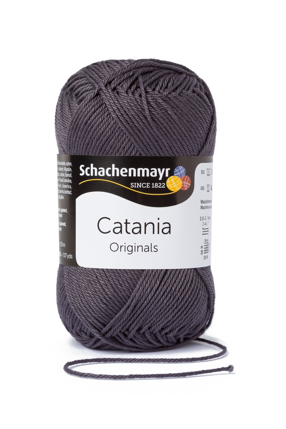 Wolle CATANIA - anthrazit - 50g