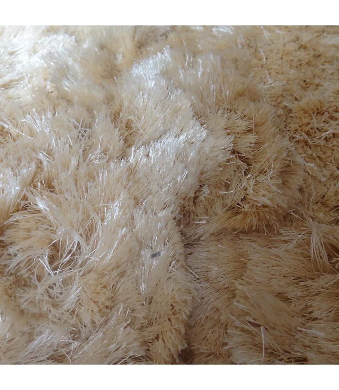 Tapis shaggy SG FIN en polyester doux et soyeux Fait main Care&Fair