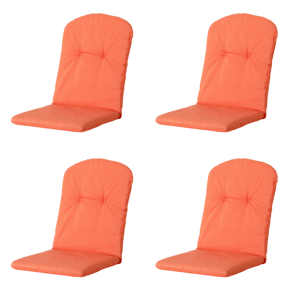 Madison Panama flame orange Kuipstoelkussen - Set van 4
