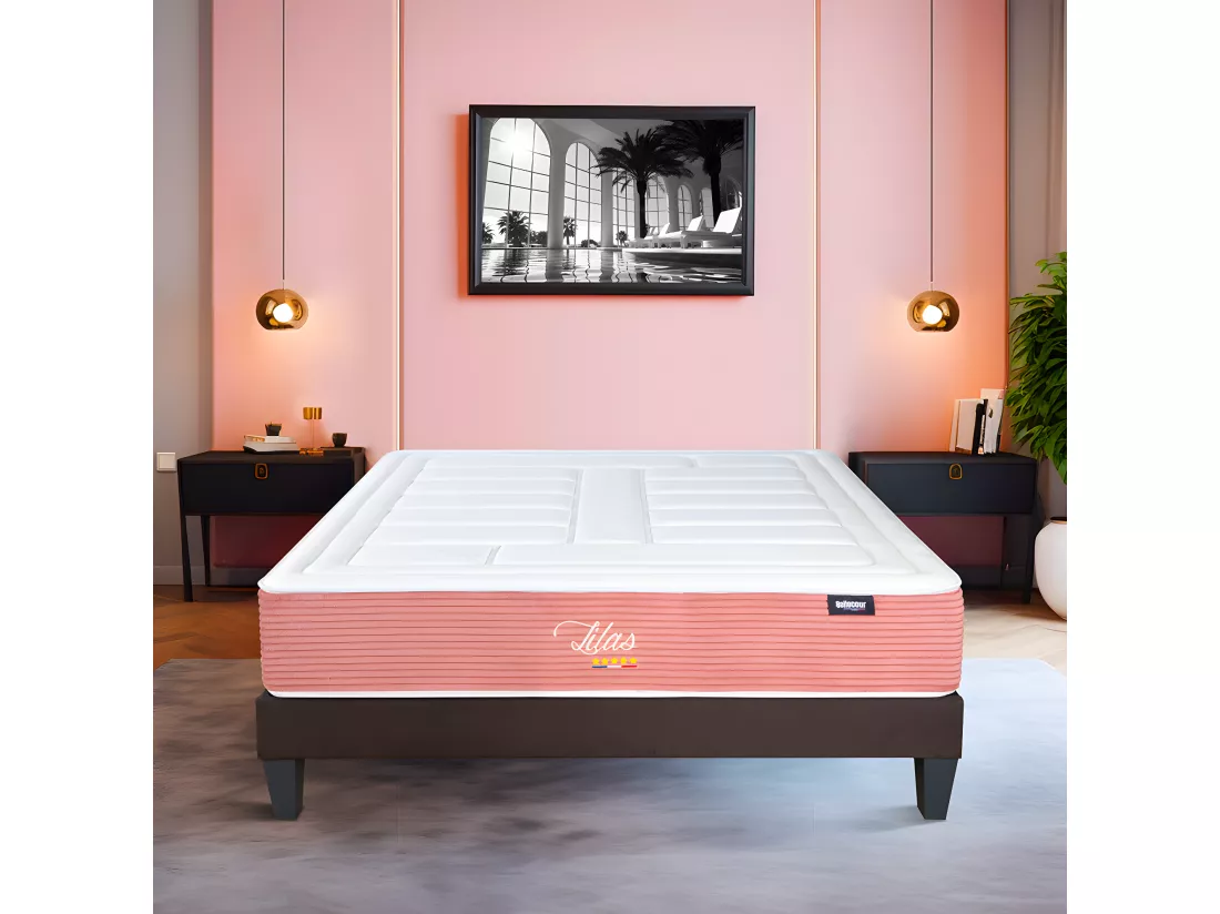 BELLECOUR LITERIE | Matelas LILAS 90x190 cm | Mousse avec mémoire de forme